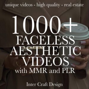 1000+ Aesthetic Faceless Video Reels + Story MRR&PLR resell |+ Bonus 40 Newsletter Templates
